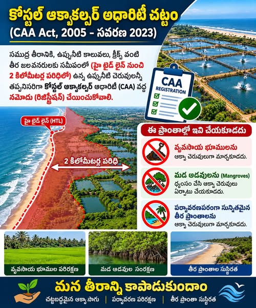 ఆక్వా సాగు.. నిబంధనలు